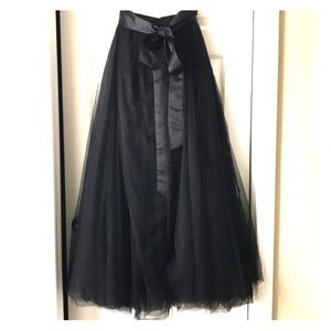 Black Tulle Full Length Skirt size M